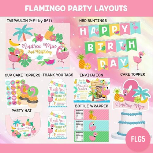 Flamingo Party Layouts Thumbnail