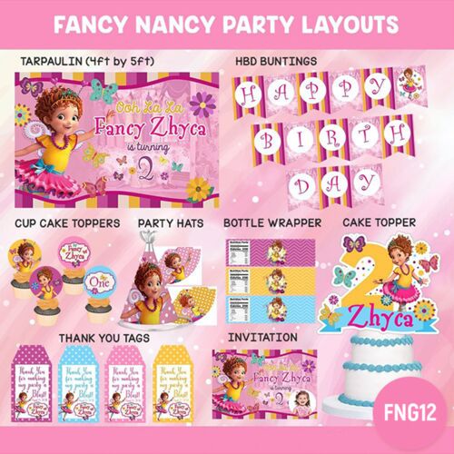 Fancy Nancy Party Layouts Thumbnail