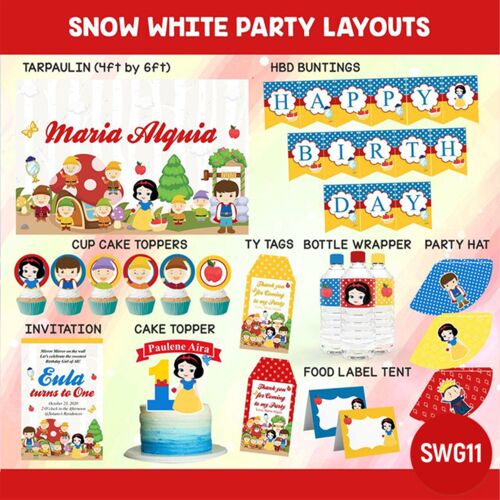Snow White Party Layouts Thumbnail