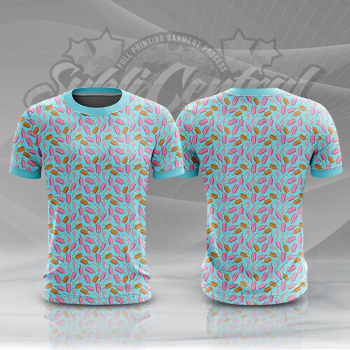 Ice Pops Design Full Print Roundneck Shirt Thumbnail