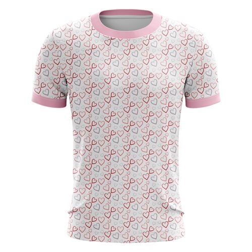 Heart Design Full Print Roundneck Shirt Thumbnail