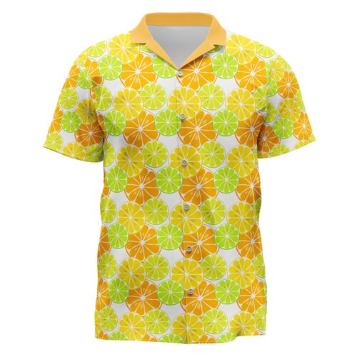 Limes Design Full Print Button Down Polo Thumbnail