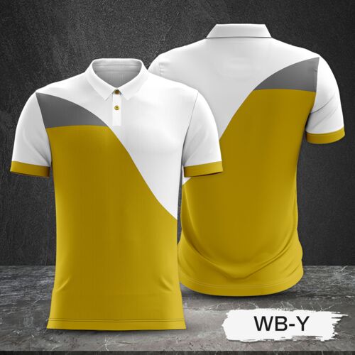 2 Color Combination with White Top and Colored Body Full Sublimation Polo Shirt Thumbnail