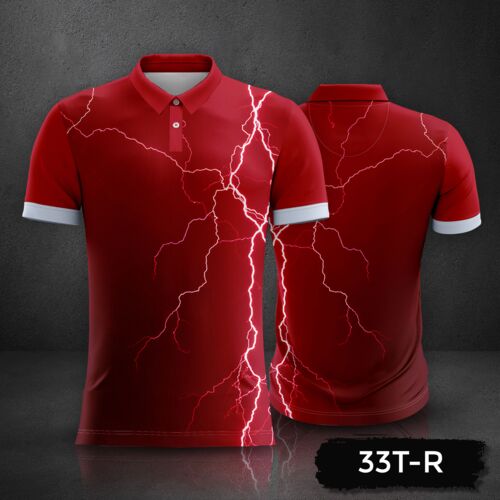 Lightning Design Esport Jersey Uniform Polo Shirt Full Print Sublimation Thumbnail