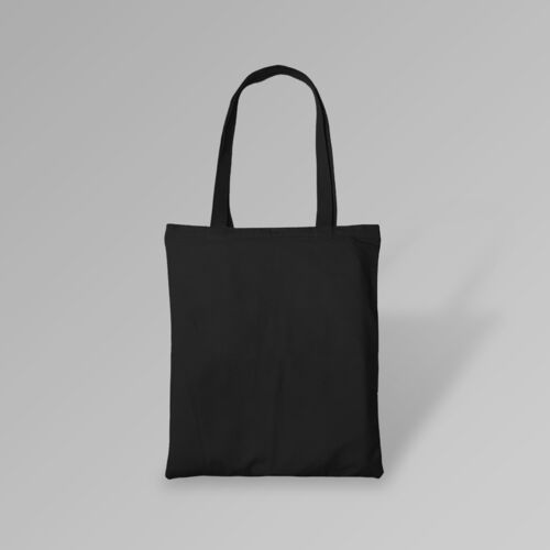 Flat Tote Bag (Black) Thumbnail