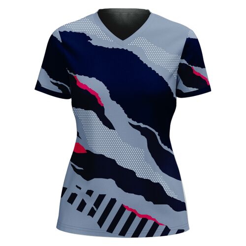 V-neck Volleyball Jersey Full Print Sublimation Thumbnail