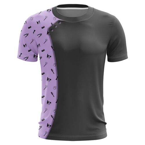 Pet Groomer Uniform Full Print Roundneck Shirt Thumbnail