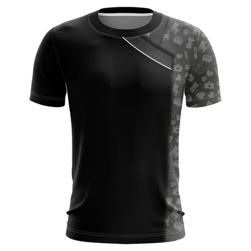 Pet Groomer Uniform Full Print Roundneck Shirt Thumbnail