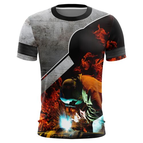 Welder Uniform Full Print Roundneck Shirt Thumbnail