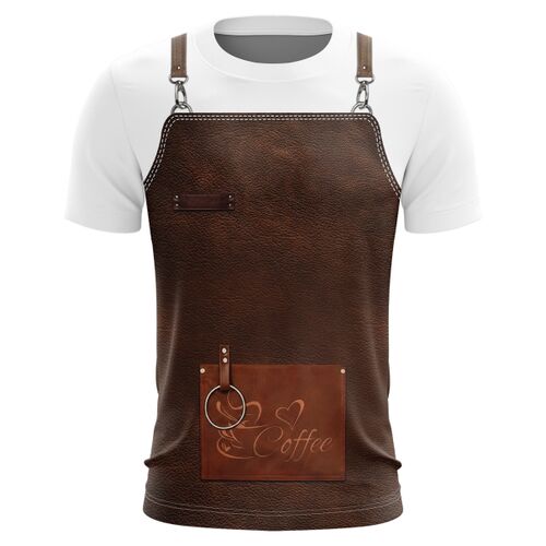 Barista Uniform Full Print Roundneck Shirt Thumbnail