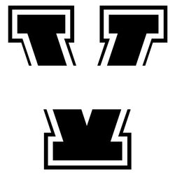Varsity Initial - V - VN-V Thumbnail