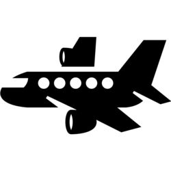 Family Travel Icon - Airplane Thumbnail