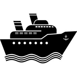 Family Travel Icon - Cruise Ship - T8 Thumbnail