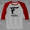 Raglan 3/4 Roundneck Shirt (Gray Body) Thumbnail