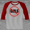 Raglan 3/4 Roundneck Shirt (Gray Body) Thumbnail