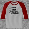 Raglan 3/4 Roundneck Shirt (Gray Body) Thumbnail