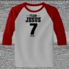 Raglan 3/4 Roundneck Shirt (Gray Body) Thumbnail