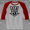 Raglan 3/4 Roundneck Shirt (Gray Body) Thumbnail