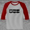 Raglan 3/4 Roundneck Shirt (Gray Body) Thumbnail