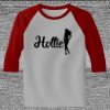Raglan 3/4 Roundneck Shirt (Gray Body) Thumbnail