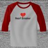 Raglan 3/4 Roundneck Shirt (Gray Body) Thumbnail