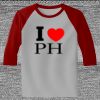 Raglan 3/4 Roundneck Shirt (Gray Body) Thumbnail