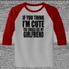 Raglan 3/4 Roundneck Shirt (Gray Body) Thumbnail