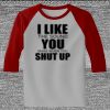 Raglan 3/4 Roundneck Shirt (Gray Body) Thumbnail
