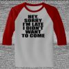 Raglan 3/4 Roundneck Shirt (Gray Body) Thumbnail