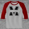 Raglan 3/4 Roundneck Shirt (Gray Body) Thumbnail