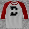 Raglan 3/4 Roundneck Shirt (Gray Body) Thumbnail