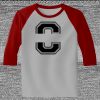 Raglan 3/4 Roundneck Shirt (Gray Body) Thumbnail