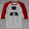 Raglan 3/4 Roundneck Shirt (Gray Body) Thumbnail
