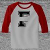 Raglan 3/4 Roundneck Shirt (Gray Body) Thumbnail