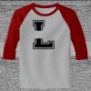 Raglan 3/4 Roundneck Shirt (Gray Body) Thumbnail