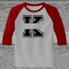Raglan 3/4 Roundneck Shirt (Gray Body) Thumbnail