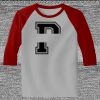 Raglan 3/4 Roundneck Shirt (Gray Body) Thumbnail