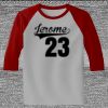 Raglan 3/4 Roundneck Shirt (Gray Body) Thumbnail