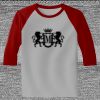 Raglan 3/4 Roundneck Shirt (Gray Body) Thumbnail