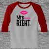 Raglan 3/4 Roundneck Shirt (Gray Body) Thumbnail