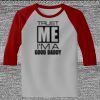 Raglan 3/4 Roundneck Shirt (Gray Body) Thumbnail