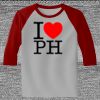 Raglan 3/4 Roundneck Shirt (Gray Body) Thumbnail
