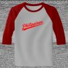 Raglan 3/4 Roundneck Shirt (Gray Body) Thumbnail