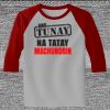 Raglan 3/4 Roundneck Shirt (Gray Body) Thumbnail