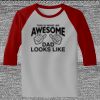 Raglan 3/4 Roundneck Shirt (Gray Body) Thumbnail