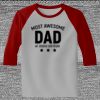 Raglan 3/4 Roundneck Shirt (Gray Body) Thumbnail