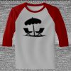 Raglan 3/4 Roundneck Shirt (Gray Body) Thumbnail