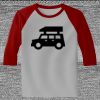 Raglan 3/4 Roundneck Shirt (Gray Body) Thumbnail
