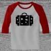 Raglan 3/4 Roundneck Shirt (Gray Body) Thumbnail