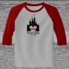 Raglan 3/4 Roundneck Shirt (Gray Body) Thumbnail